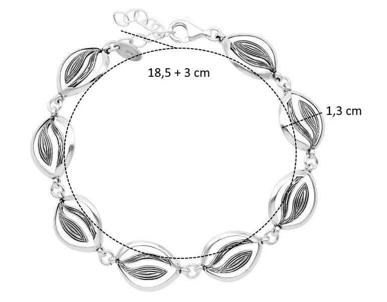 Srebrna bransoletka damska oksydowana „Elegancja i Charakter” – biżuteria Silverchoice - obrazek 2