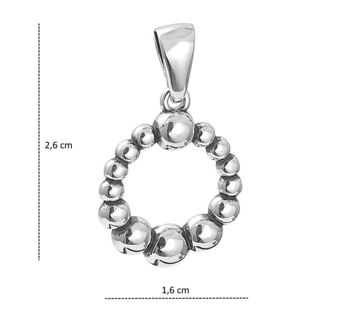 Srebrna zawieszka damska oksydowana 925 „Szlachetna Forma” – biżuteria Silverchoice - obrazek 2